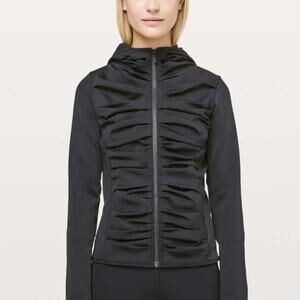 Lululemon Full Zip Ruched Bold Move Jacket Black Size 6